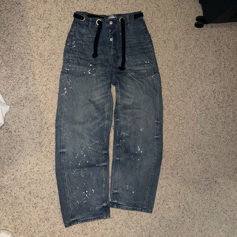 We The Free Blue Denim Pants